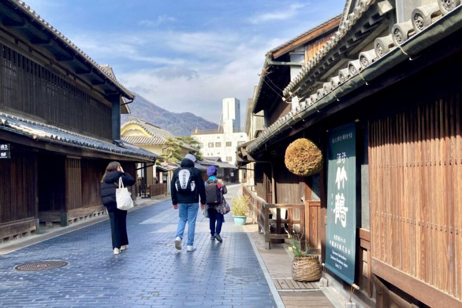 Takehara sake brewery street